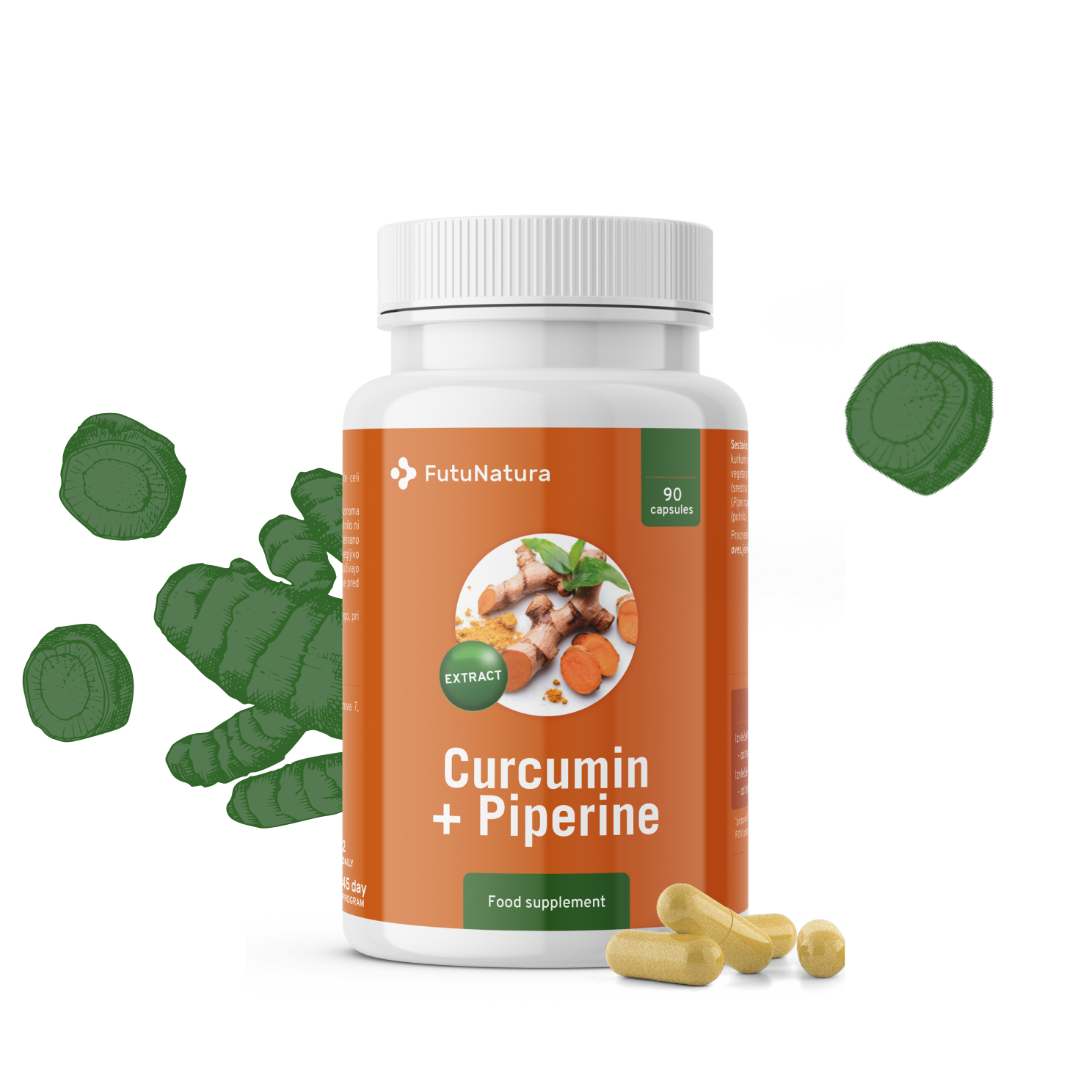 Curcumina com piperina.