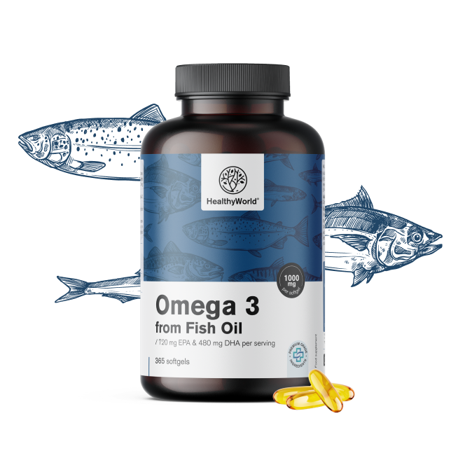 Ómega-3 1000 mg – de óleo de peixe