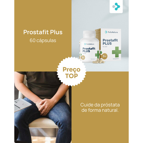 Prostafit Plus - próstata, 60 cápsulas - FutuNatura.pt