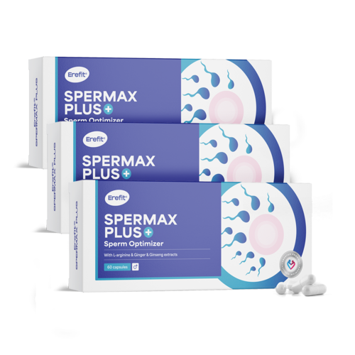 3x SpermaX Plus – apoio ao esperma, total de 180 cápsulas