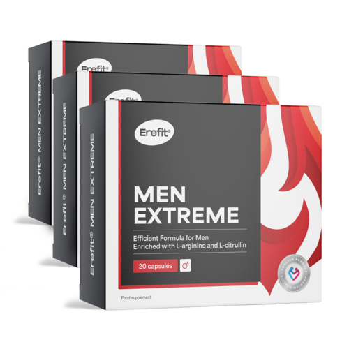 3x Men Extreme – complexo para homens, total de 60 cápsulas