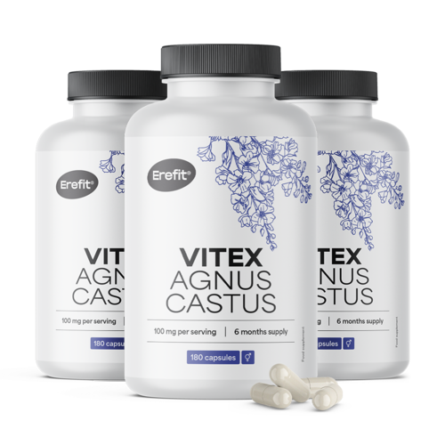 3x Agnocasto 100 mg, total de 540 cápsulas