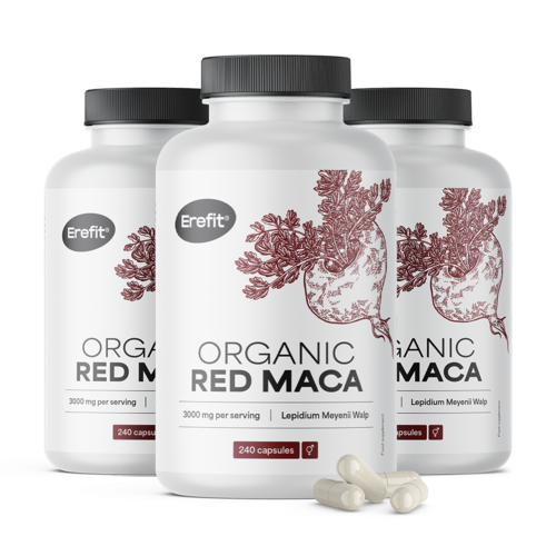 3x Maca vermelha BIO 3000 mg, total de 720 cápsulas