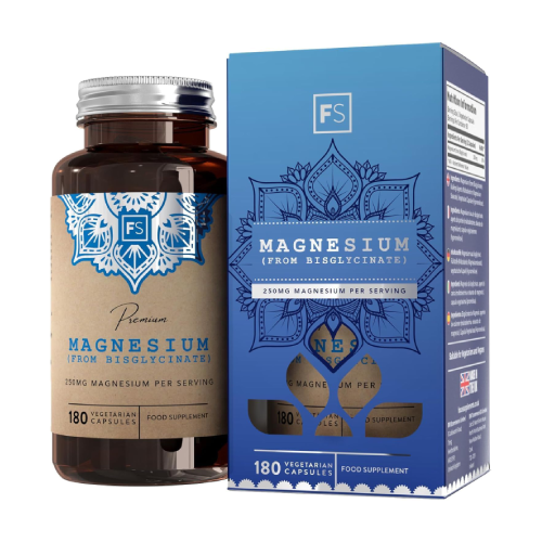 Glicinato de magnésio, 180 cápsulas