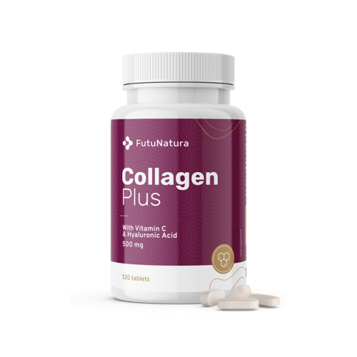 Colagénio + vitamina C + ácido hialurónico, 120 comprimidos