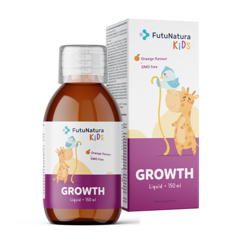 GROWTH – Suplemento em forma líquida para crianças durante o período de crescimento, 150 ml