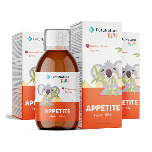 3x APPETITE – Suplemento em forma líquida para crianças para o apetite, total de 450 ml