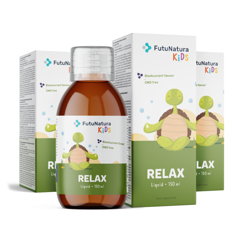 3x Relax – Suplemento em forma líquida para as crianças relaxarem, total de 450 ml