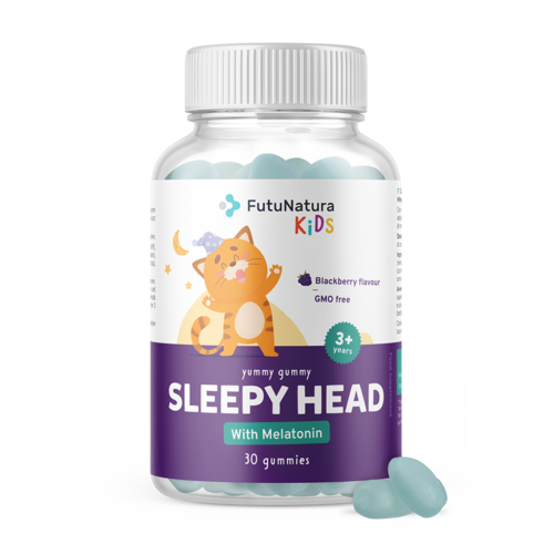 SLEEPY HEAD – Gomas para crianças para dormir, 30 gomas