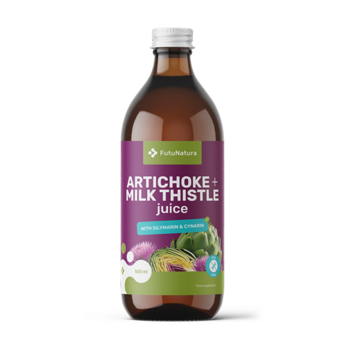Sumo de alcachofra e cardo-mariano, 500 ml