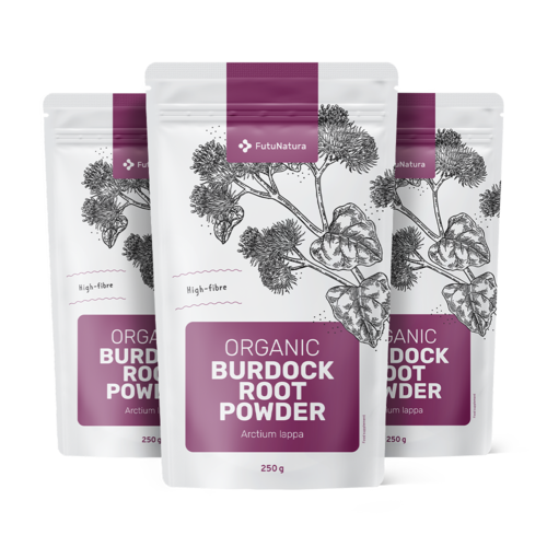 3x BIO Bardana - raiz em pó, total de 750 g