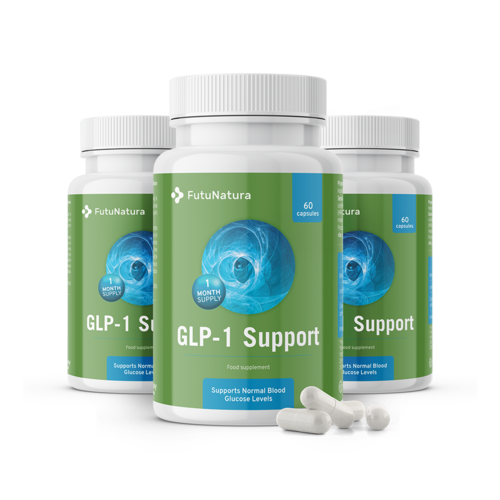 3x GLP-1 Support – complexo de extratos vegetais com crómio, total de 180 cápsulas