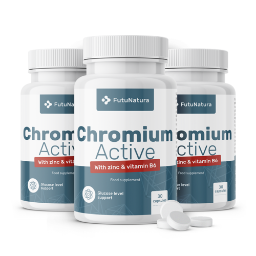3x Crómio Active, total de 1095 microcomprimidos