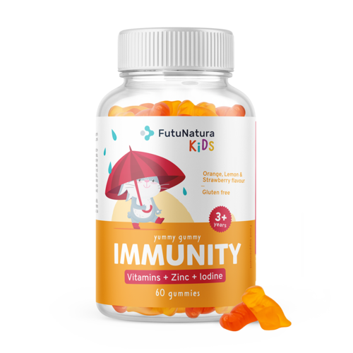 IMMUNITY – Gomas para crianças para o sistema imunitário, 60 gomas