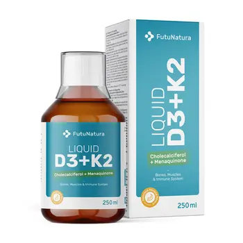 Vitamina D3 + K2 – em líquido com sabor de banana