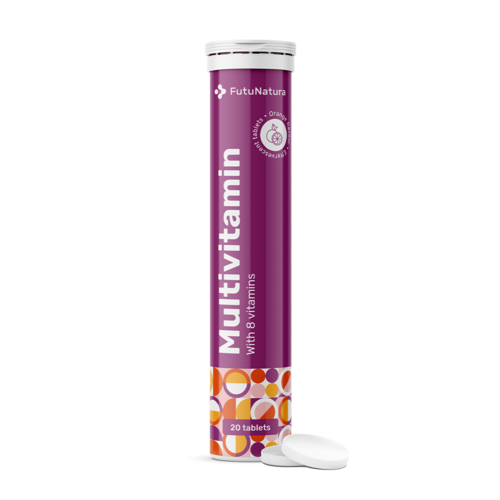 Multivitaminas – comprimidos efervescentes, 20 comprimidos efervescentes