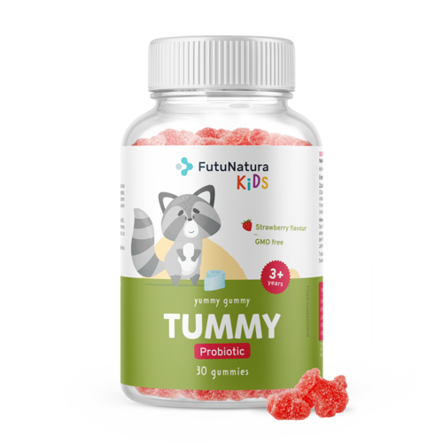 TUMMY – gomas para crianças para a digestão, 30 gomas