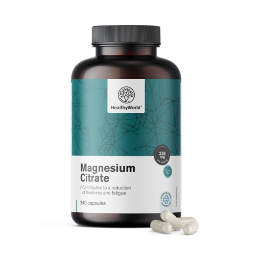 Citrato de magnésio 234 mg, 240 cápsulas
