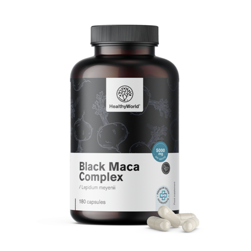 Complexo de Maca negra 5000 mg, 180 cápsulas