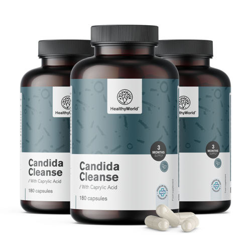 3x Candida Cleanse, total de 540 cápsulas