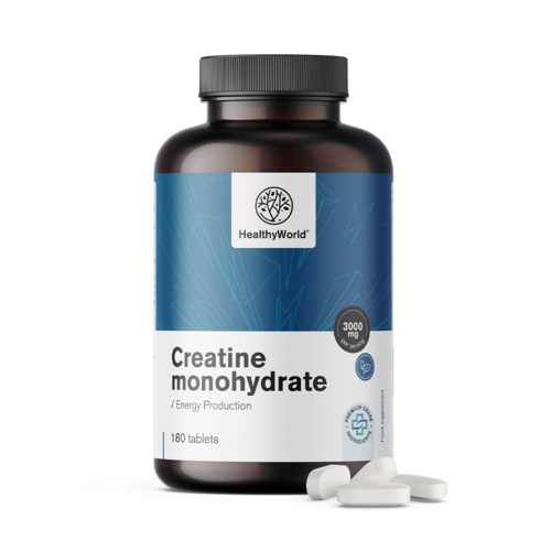 Creatina monohidratada 3000 mg, 180 comprimidos