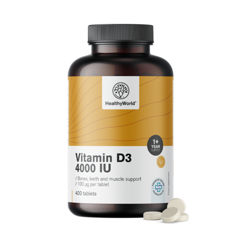 Vitamina D3 4000 UI, 400 comprimidos