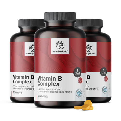 3x Complexo de Vitamina B, total de 1095 comprimidos