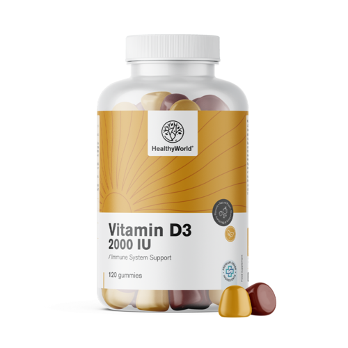 Vitamina D3 2000 UI, 120 gomas