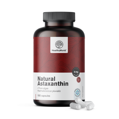 Astaxantina natural 160 mg, 180 cápsulas