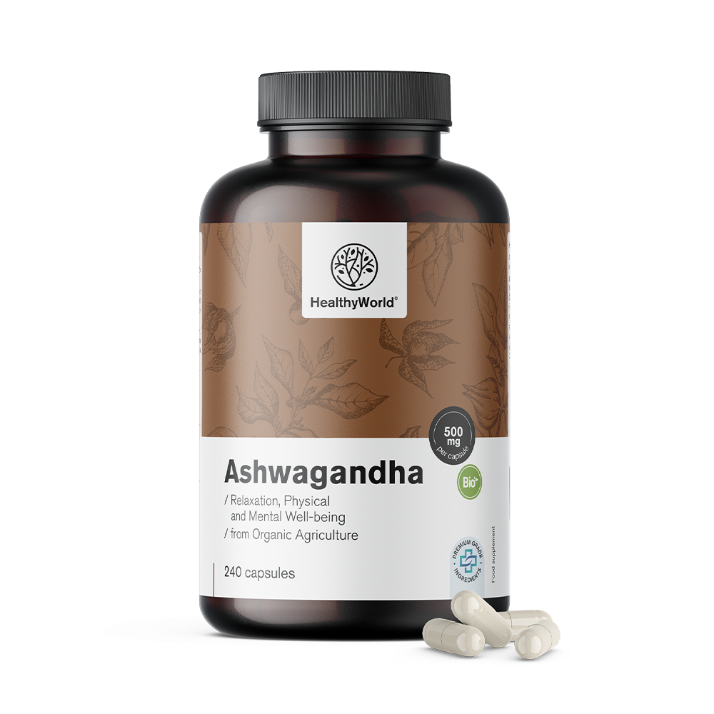 Ashwagandha 500 mg em cápsulas