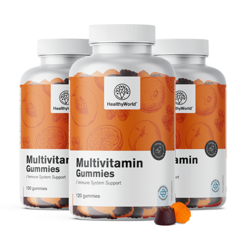 3x Multivitaminas, total de 360 gomas
