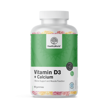 Vitamina D3 + Cálcio em gomas