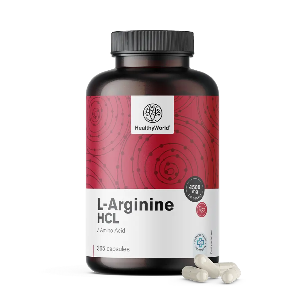 L-arginina 4500 mg em cápsulas