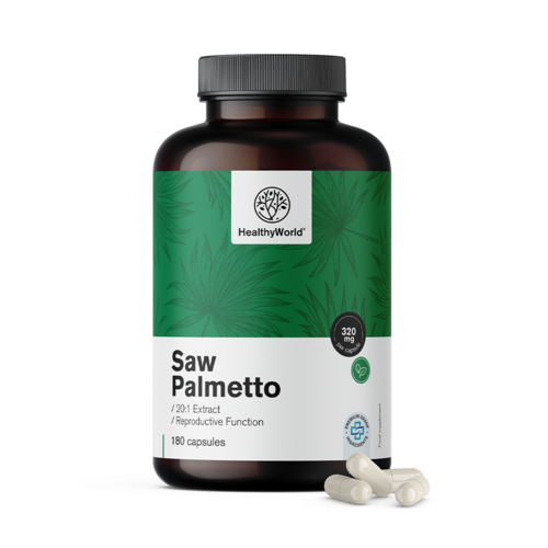 Saw palmetto – Palmeira-anã 320 mg, 180 cápsulas