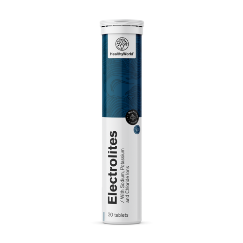Eletrólitos – pastilhas efervescentes, 20 pastilhas efervescentes
