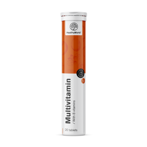 Multivitaminas – pastilhas efervescentes, 20 pastilhas efervescentes