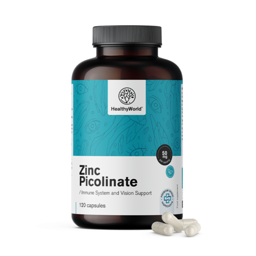Picolinato de zinco 50 mg, 120 cápsulas
