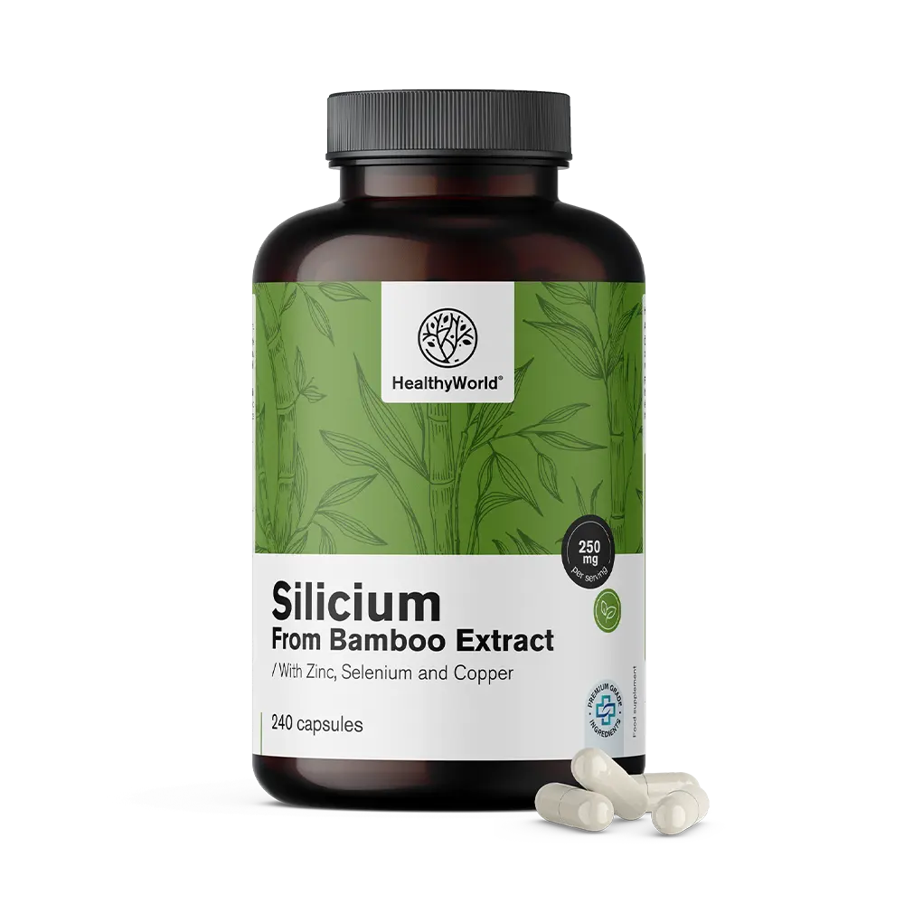 Silício 250 mg – de extrato de bambu