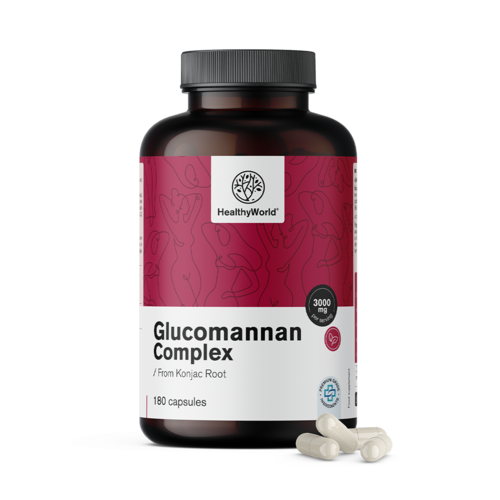 Complexo de Glucomanano 3000 mg, 180 cápsulas
