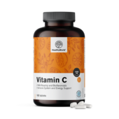 Vitamina C 1000 mg – com rosa mosqueta e bioflavonoides, 180 comprimidos