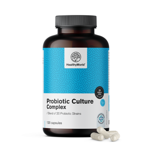 Probiotic Culture – complexo de culturas microbiológicas, 120 cápsulas