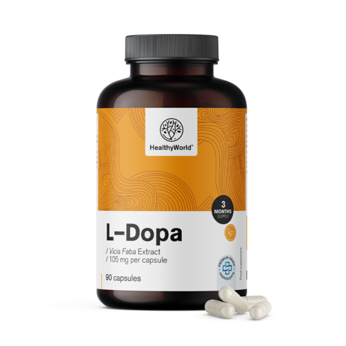 L-dopa 105 mg – do extrato de fava, 90 cápsulas