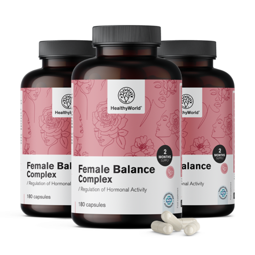 3x Female Balance – complexo feminino, total de 540 cápsulas