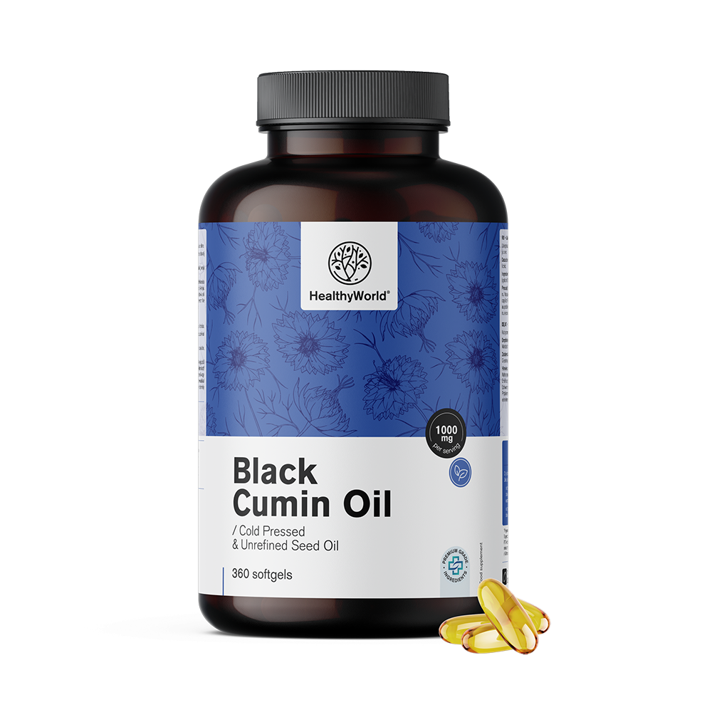 Óleo de cominho preto 1000 mg