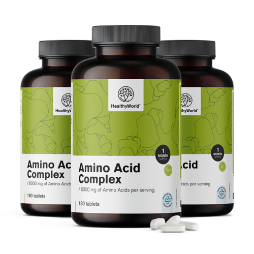 3x Complexo de aminoácidos, total de 540 comprimidos