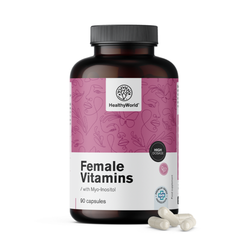 Vitaminas para mulheres com mio-inositol, 90 cápsulas