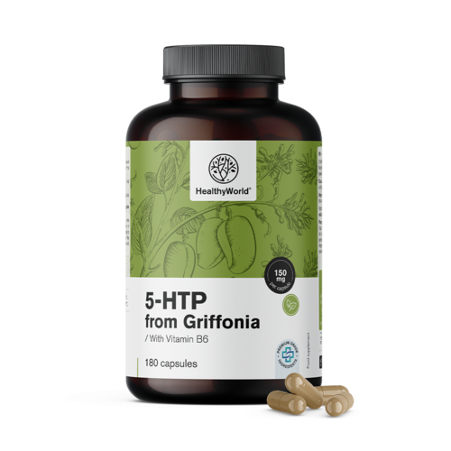5-HTP 150 mg – Griffonia Simplicifolia, 180 cápsulas