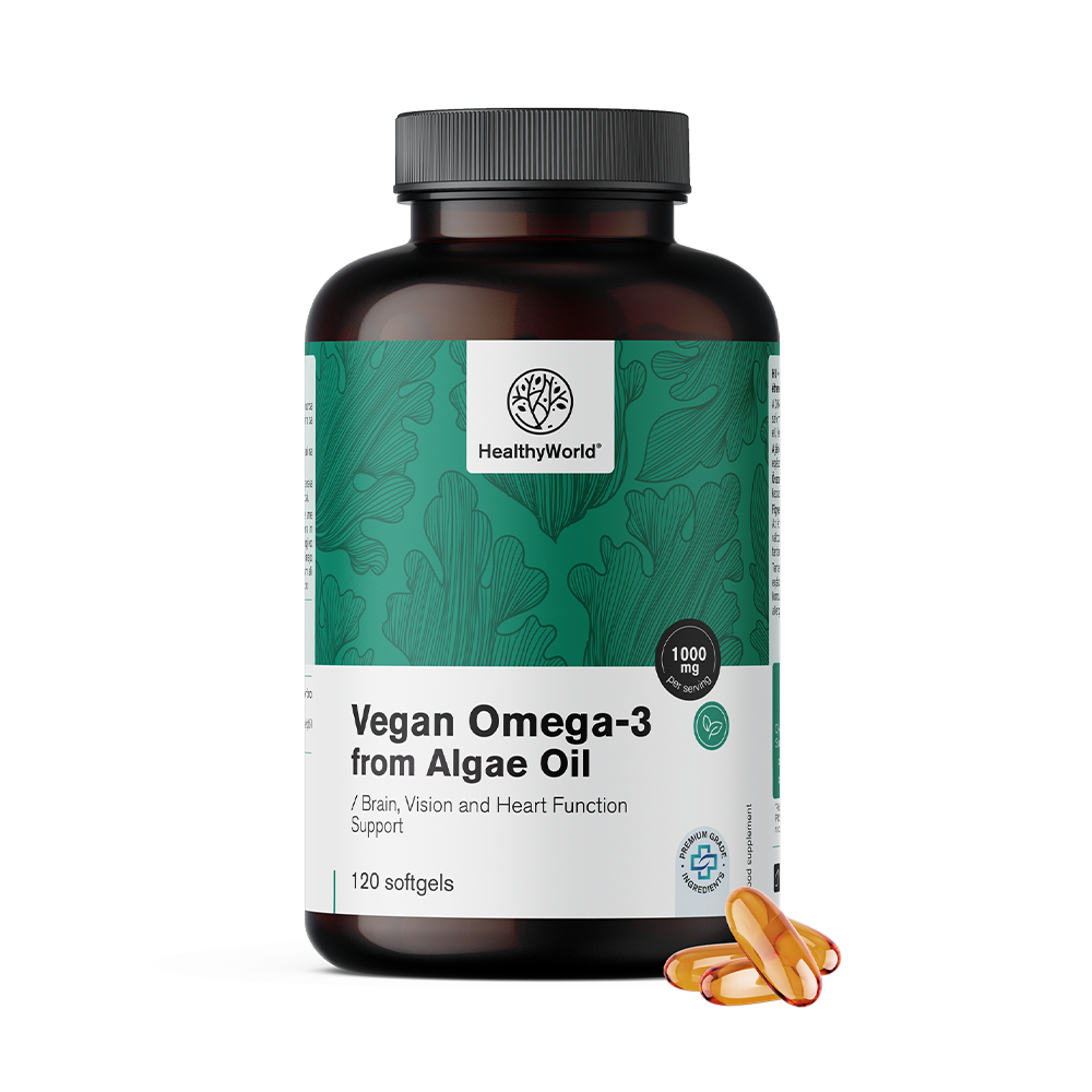 Ômega-3 vegano 1000 mg - de algas