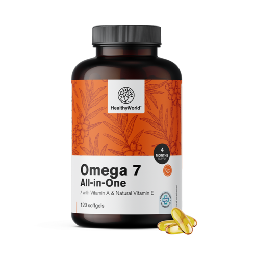 Omega-7 All-in-One, 120 cápsulas moles