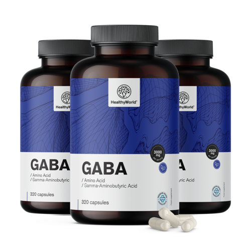 3x GABA 3000 mg, total de 960 cápsulas